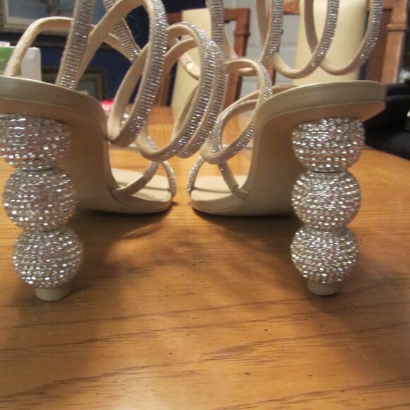 Cult Gaia Leslie Crystal-Embellished Ankle-Wrap 38 1/2 - Picture 10 of 12